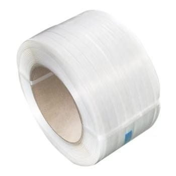 Fibre cord strap roll, close detail